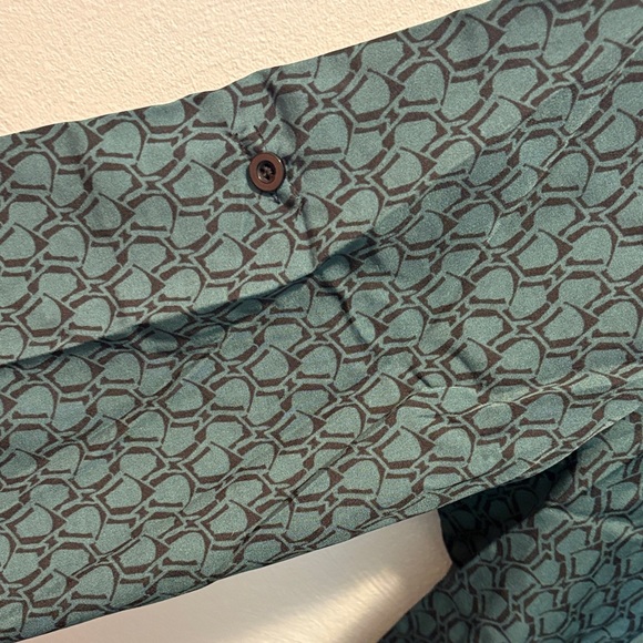 Green Patterned Blouse - Picture 2 of 3